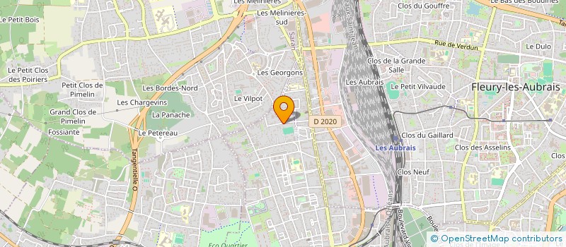 localisation de l'entreprise LES PLAISIRS DE LA TABLE à ORLEANS