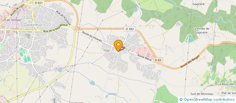 localisation de l'entreprise LES PLAISIRS DE SAINT-CYR à SAINT-CYR