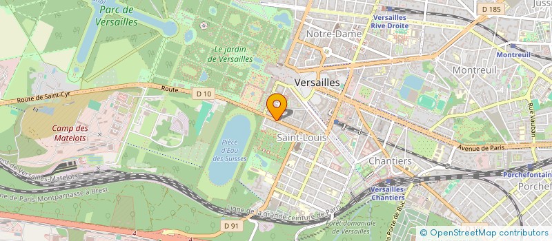 localisation de l'entreprise LES PLAISIRS DE VERSAILLES à VERSAILLES