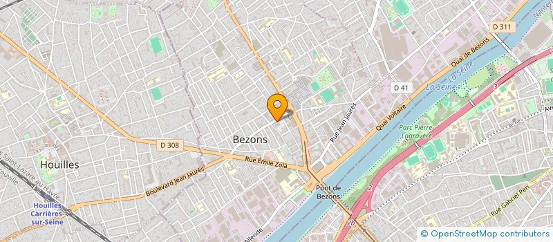 localisation de l'entreprise LES PLAISIRS DU BLE  BEZONS