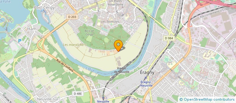 localisation de l'entreprise LES PLAISIRS DU JARDIN  CERGY