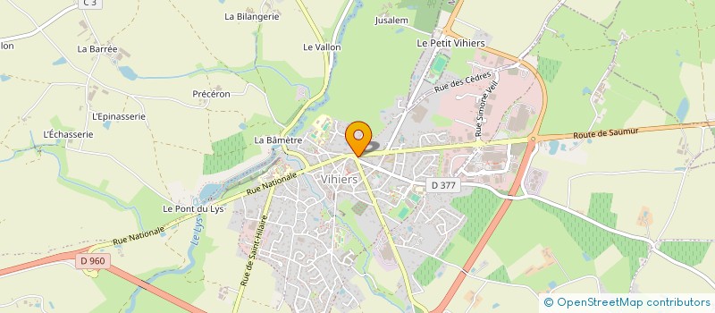 localisation de l'entreprise LES PLAISIRS DU LYS à LYS-HAUT-LAYON