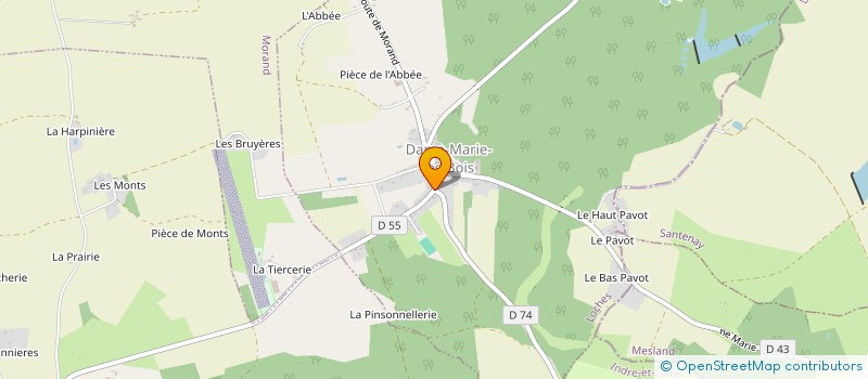 localisation de l'entreprise LES PLAISIRS DU PALAIS  DAME-MARIE-LES-BOIS