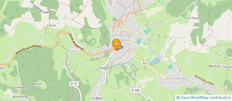 localisation de l'entreprise LES PLAISIRS DU PALAIS  SAINT-BONNET-LE-CHATEAU