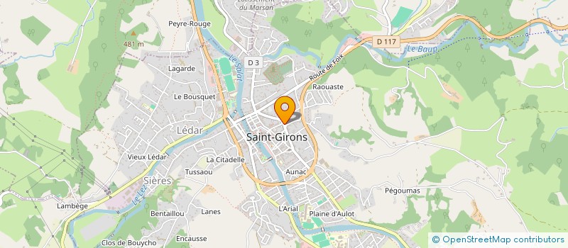 localisation de l'entreprise LES PLAISIRS GASCONS à SAINT-GIRONS