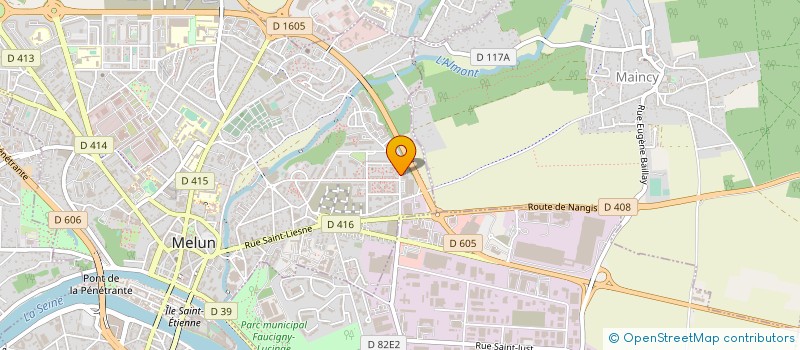 localisation de l'entreprise LES PLAISIRS PARISIENS à MELUN