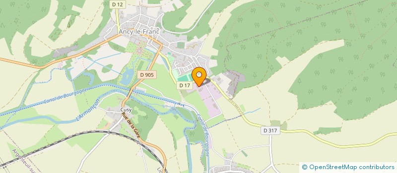 localisation de l'entreprise LES PLANCHERS DE BOURGOGNE à ANCY-LE-FRANC