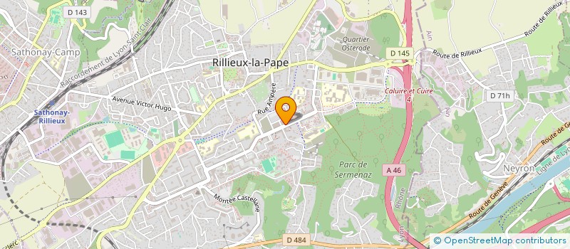 localisation de l'entreprise LES PLANCHES à RILLIEUX-LA-PAPE
