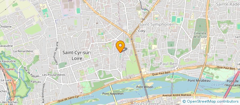 localisation de l'entreprise LES PLANCHES DU RIRE  SAINT-CYR-SUR-LOIRE