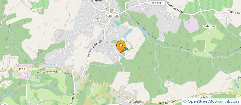 localisation de l'entreprise LES PLANCHES EPHEMERES à SADIRAC