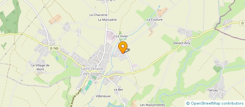 localisation de l'entreprise LES PLANCHES HILAIRANTES  SAINT-HILAIRE-DES-LOGES