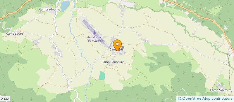 localisation de l'entreprise LES PLANEURS DE PUIVERT EN QUERCORB  PUIVERT