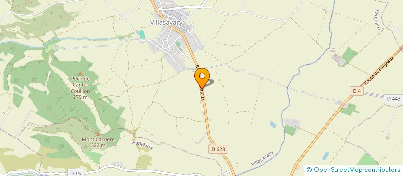 localisation de l'entreprise LES PLANQUOU  VILLASAVARY