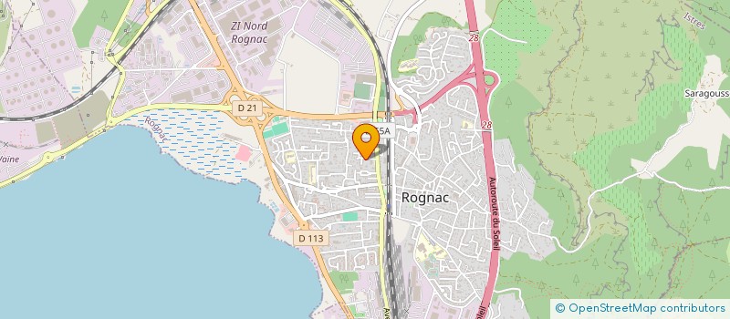 localisation de l'entreprise LES PLANS  ROGNAC