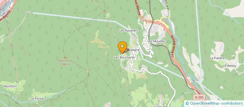 localisation de l'entreprise LES PLANS DESSOUS  LES HOUCHES