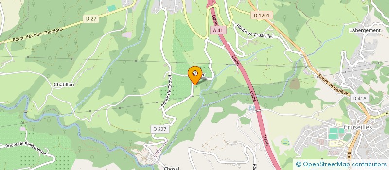 localisation de l'entreprise LES PLANTATIONS DU SALEVE  COPPONEX