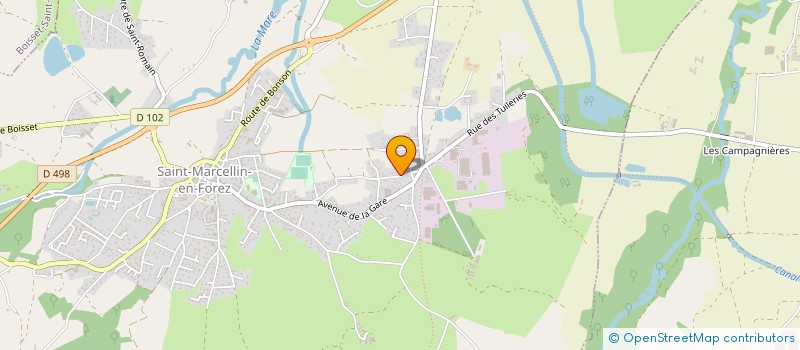 localisation de l'entreprise LES PLANTEES  SAINT-MARCELLIN-EN-FOREZ