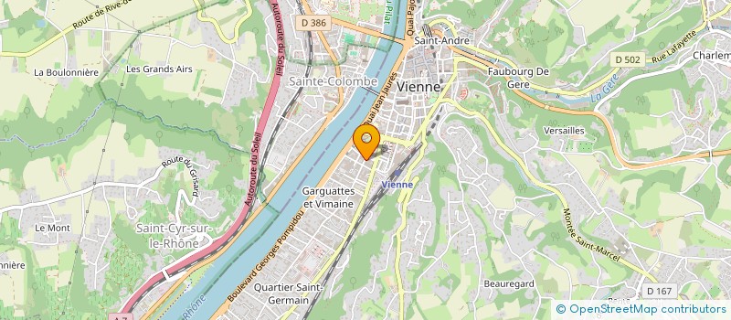 localisation de l'entreprise LES PLANTEES VIENNOISES  VIENNE