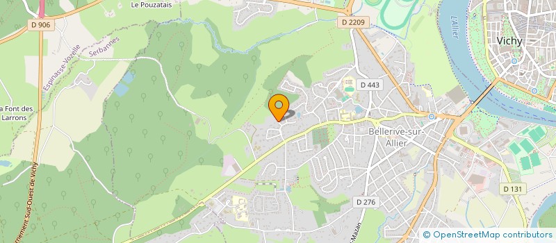 localisation de l'entreprise LES PLANTES  BELLERIVE-SUR-ALLIER