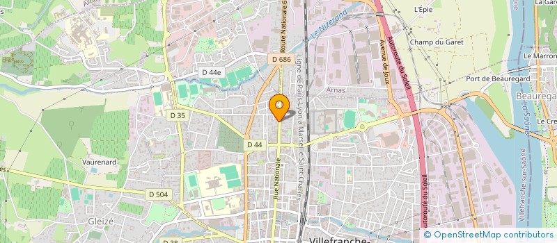 localisation de l'entreprise LES PLANTES DE MAMIE  VILLEFRANCHE-SUR-SAONE