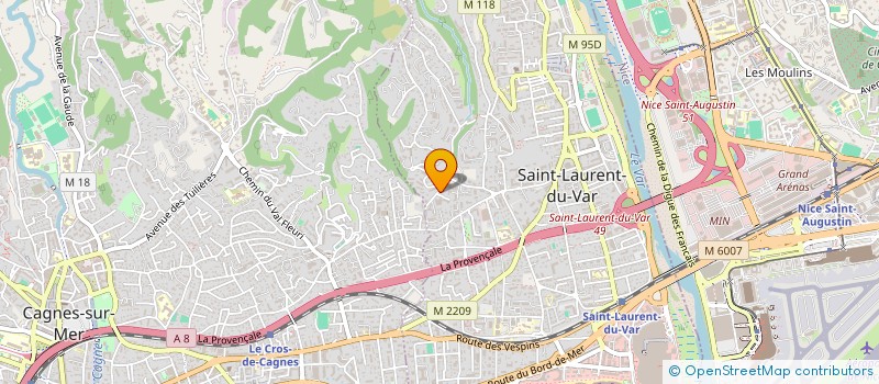 localisation de l'entreprise LES PLANTIERS à SAINT-LAURENT-DU-VAR