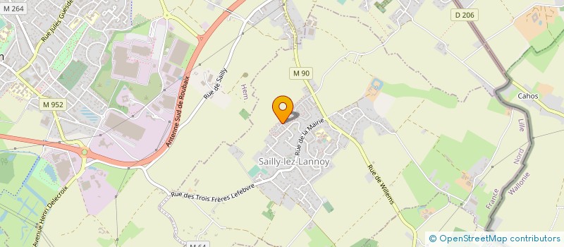 localisation de l'entreprise LES PLAQUES NOIRES  SAILLY-LEZ-LANNOY
