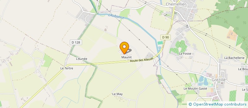 localisation de l'entreprise LES PLAQUISTES DE L AUBANCE à BRISSAC LOIRE AUBANCE