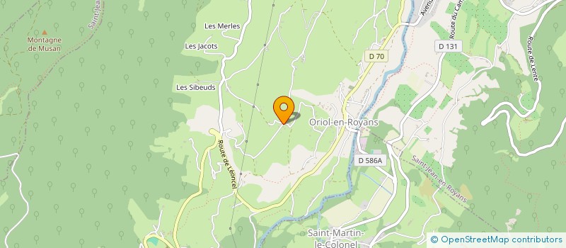 localisation de l'entreprise LES PLAQUISTES DU ROYANS à ORIOL-EN-ROYANS