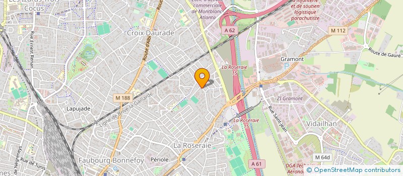 localisation de l'entreprise LES PLAQUISTES GARONNAIS à TOULOUSE