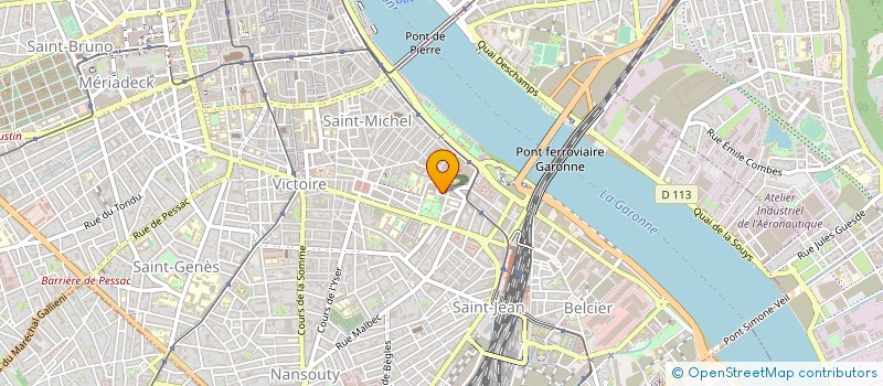 localisation de l'entreprise LES PLAQUISTES GIRONDINS à BORDEAUX