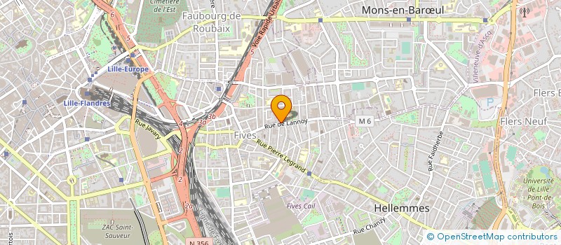 localisation de l'entreprise LES PLASTIQUES CIM à LILLE