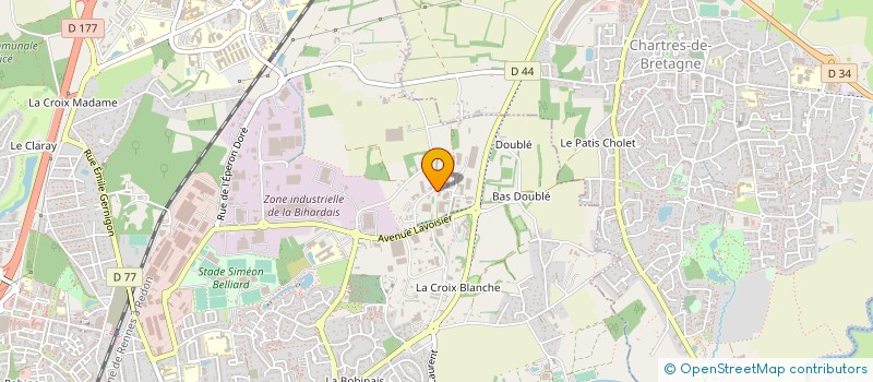 localisation de l'entreprise LES PLASTIQUES DE L'OUEST à BRUZ