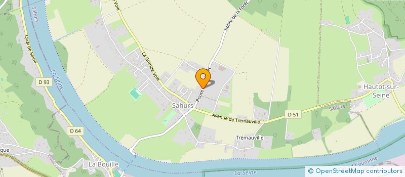 localisation de l'entreprise LES PLASTIQUES DE SAINT-AUBIN  SAHURS