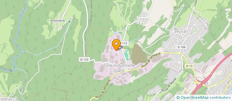localisation de l'entreprise LES PLASTIQUES DECORES à OYONNAX