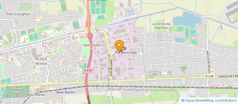 localisation de l'entreprise LES PLASTIQUES DU CALAISIS à CALAIS