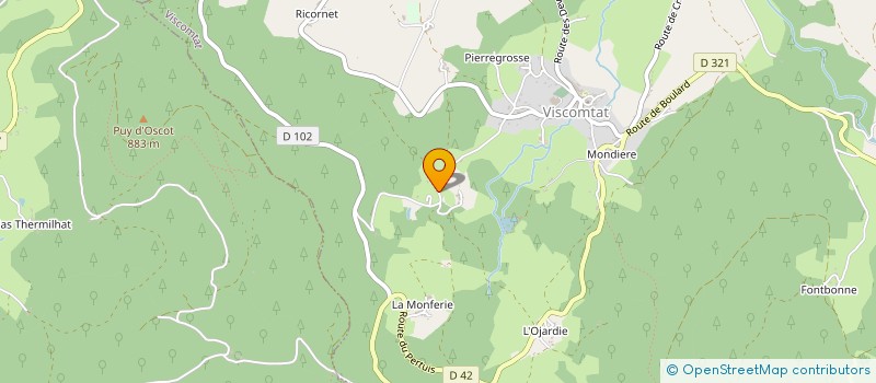 localisation de l'entreprise LES PLASTIQUES DU CENTRE ET DU FOREZ  CHABRELOCHE