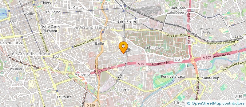 localisation de l'entreprise LES PLASTIQUES MODERNES à MARSEILLE