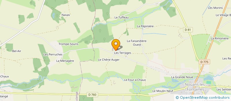 localisation de l'entreprise LES PLASTIQUES RENFORCES DU CENTRE  NOUANS-LES-FONTAINES