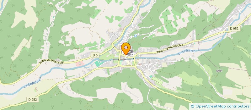 localisation de l'entreprise LES PLATANES 04 à RIEZ