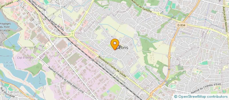 localisation de l'entreprise LES PLATANES à BILLERE