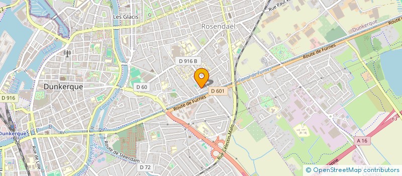 localisation de l'entreprise LES PLATANES à DUNKERQUE