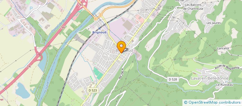 localisation de l'entreprise LES PLATANES  VILLARD-BONNOT