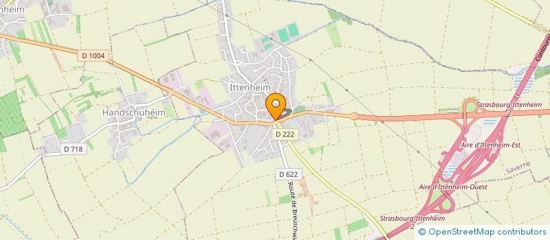 localisation de l'entreprise LES PLATANES  ITTENHEIM