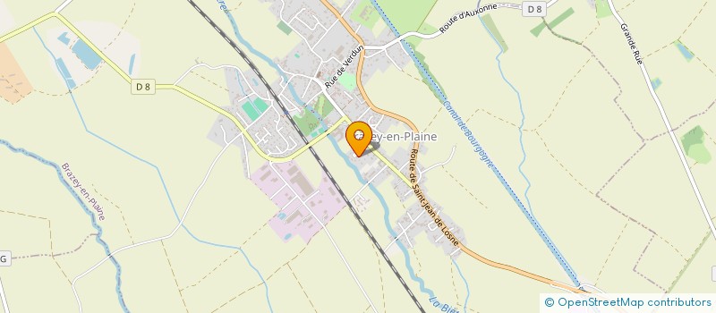 localisation de l'entreprise LES PLATANES  BRAZEY-EN-PLAINE