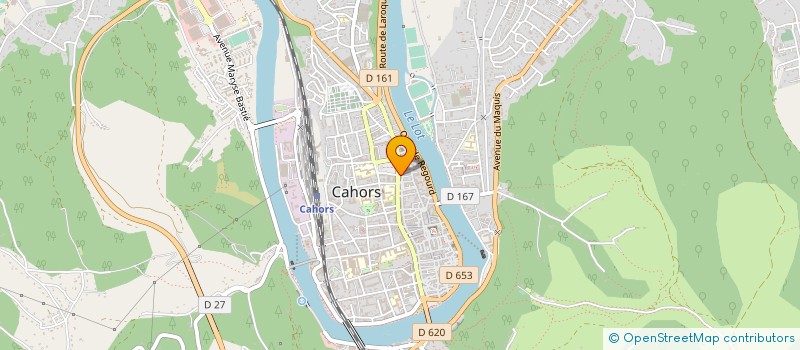 localisation de l'entreprise LES PLATANES  CAHORS