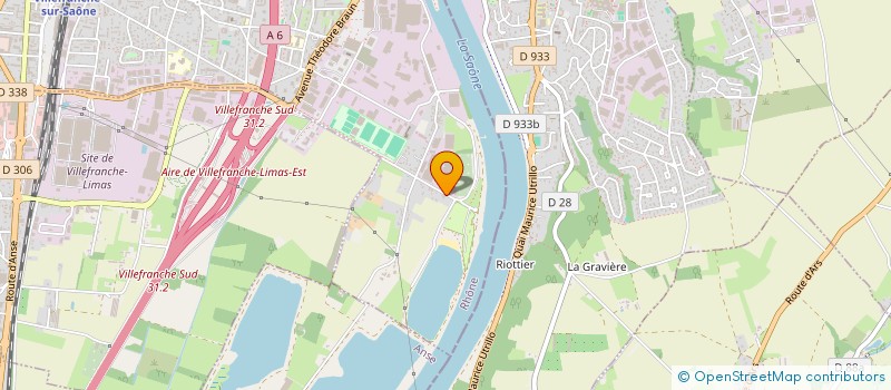 localisation de l'entreprise LES PLATANES à VILLEFRANCHE-SUR-SAONE