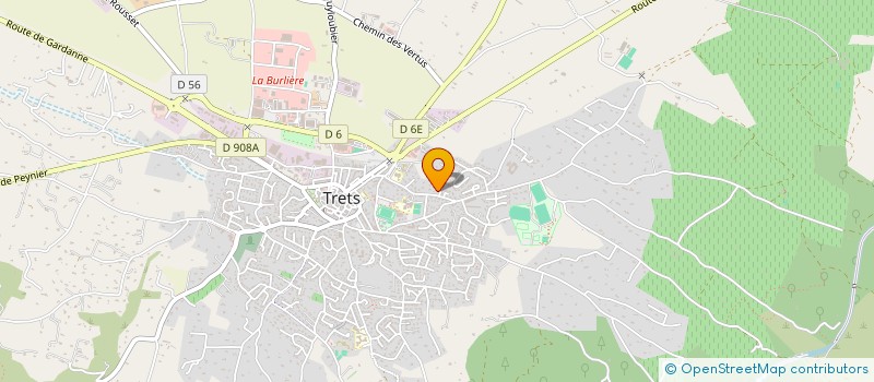 localisation de l'entreprise LES PLATANES à TRETS