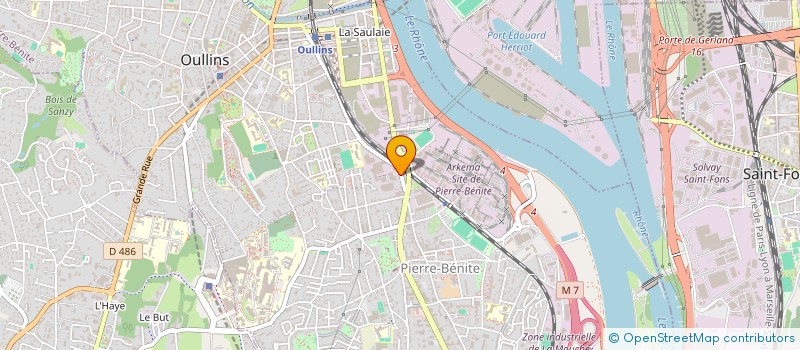 localisation de l'entreprise LES PLATANES  OULLINS-PIERRE-BENITE
