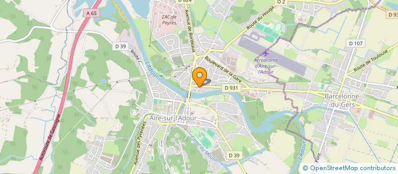 localisation de l'entreprise LES PLATANES  AIRE-SUR-L'ADOUR