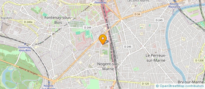 localisation de l'entreprise LES PLATANES  NOGENT-SUR-MARNE